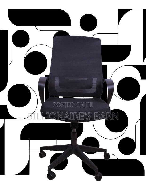 Black Ergonomic Mesh Office Chair (Breathable) — Restocked! - thumbnail 2