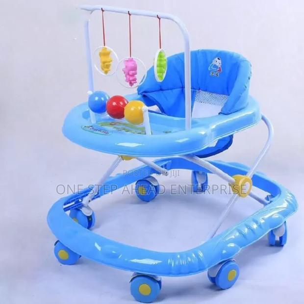 Baby Walker Blue Best Quality With Hanging Toys and Melodies