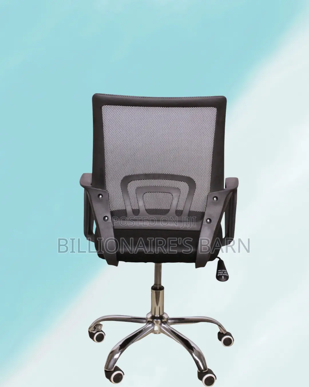 Quiet-Roll Secretarial Mesh Office Chair | Tilt Lock Mechanism