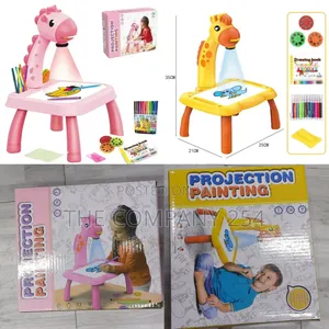 Projector Drawing Set Available Pink ,Yellow for Drawing Etertaiment