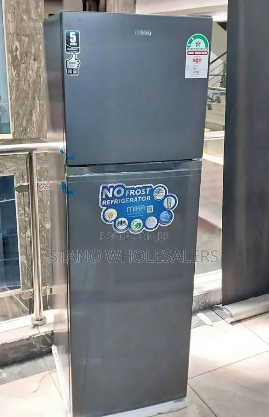 202litres Fridge Double Door Mika Non Frost