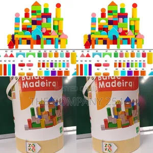 *Woooden Blocks*100 PCS Blocks for Kids Playing and Etertainment