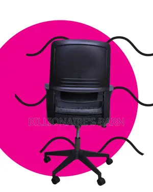 Stylish Black Ergonomic Mesh Office Chair — Great for Study or Work