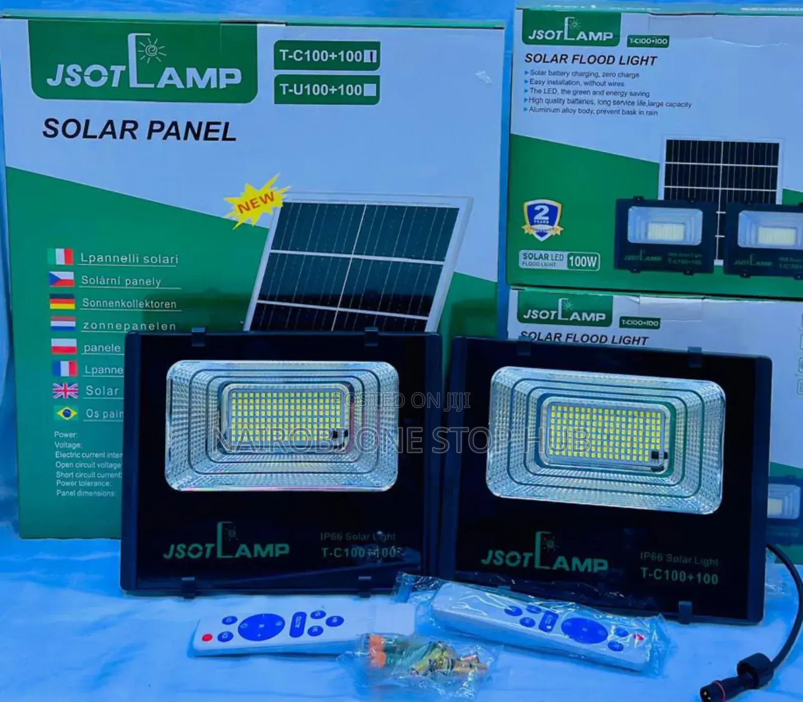 2in1 Jsot Solar Floodlight 100watts