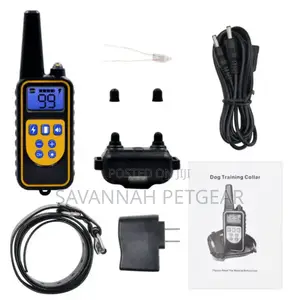 800m Waterproof Anti-Barking Rechargeable Training E-Collar for 2 Dogs