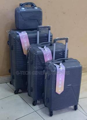 Luxurious 4in1 Double Zip Size 3 Rubber Suitcase - thumbnail 2