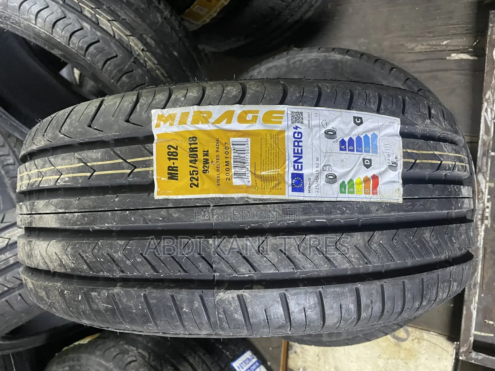 225/40r18 Mirage Tyres