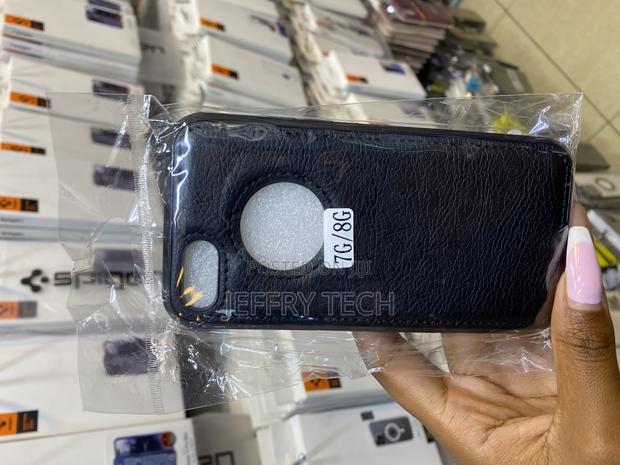 Clickfleek Premium Pu Leather Logo View Back Cover for iPhone 7g/8g - main view