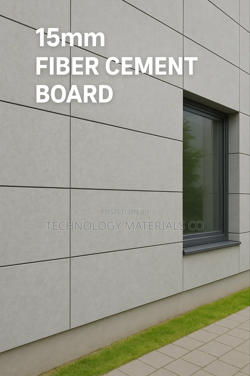 Fiber Cement Board,Thickness,=15mm(8ft By 4ft)