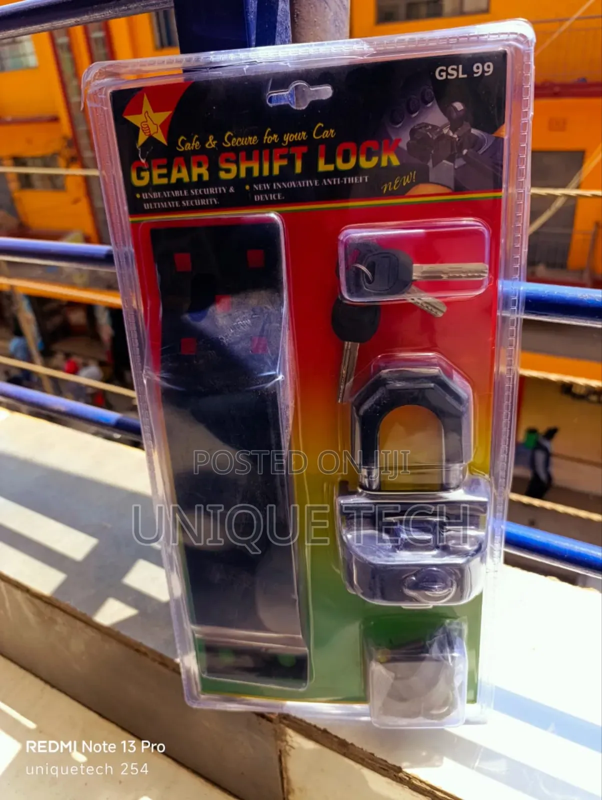 High-Security Car Gear Shift Lock Durable Anti-Theft System