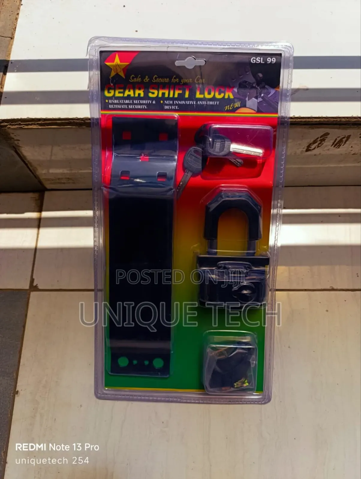 Universal Anti-Theft Car Gear Shift Lock With Key Mechanism