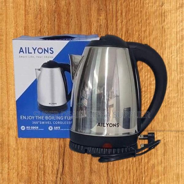 Ailyons 1.8l Electric Kettle– Cordless, Fast Boil and Stainless Steel