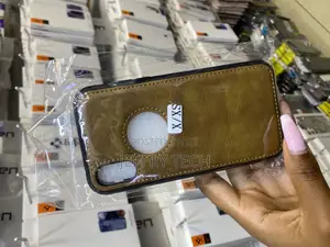 Magichub iPhone X/Xs Vegan Leather Back Case With Logo Cut