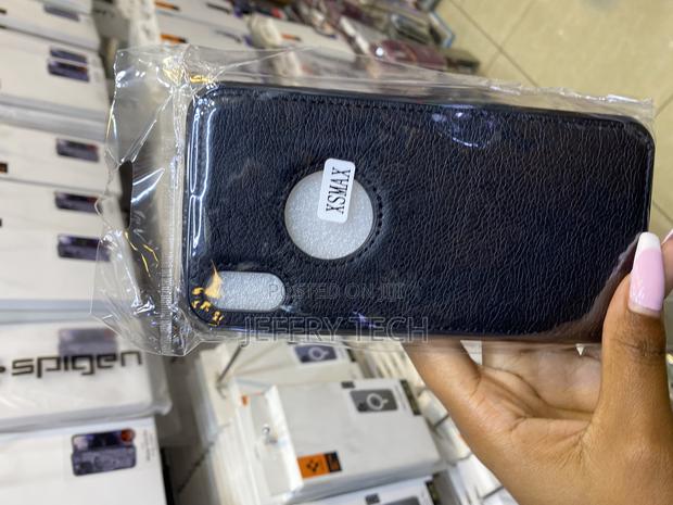 Sunshine Pu Leather Back Case With Logo Cut View for iPhone Xs Max
