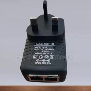 Compact 24v 1a Power Over Ethernet Adapter Poe Injector for CCTV