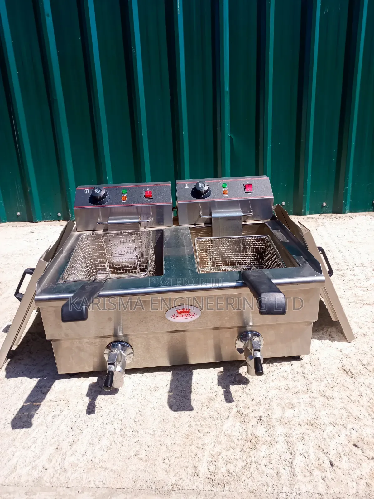 Stainless Steel Double Fryer