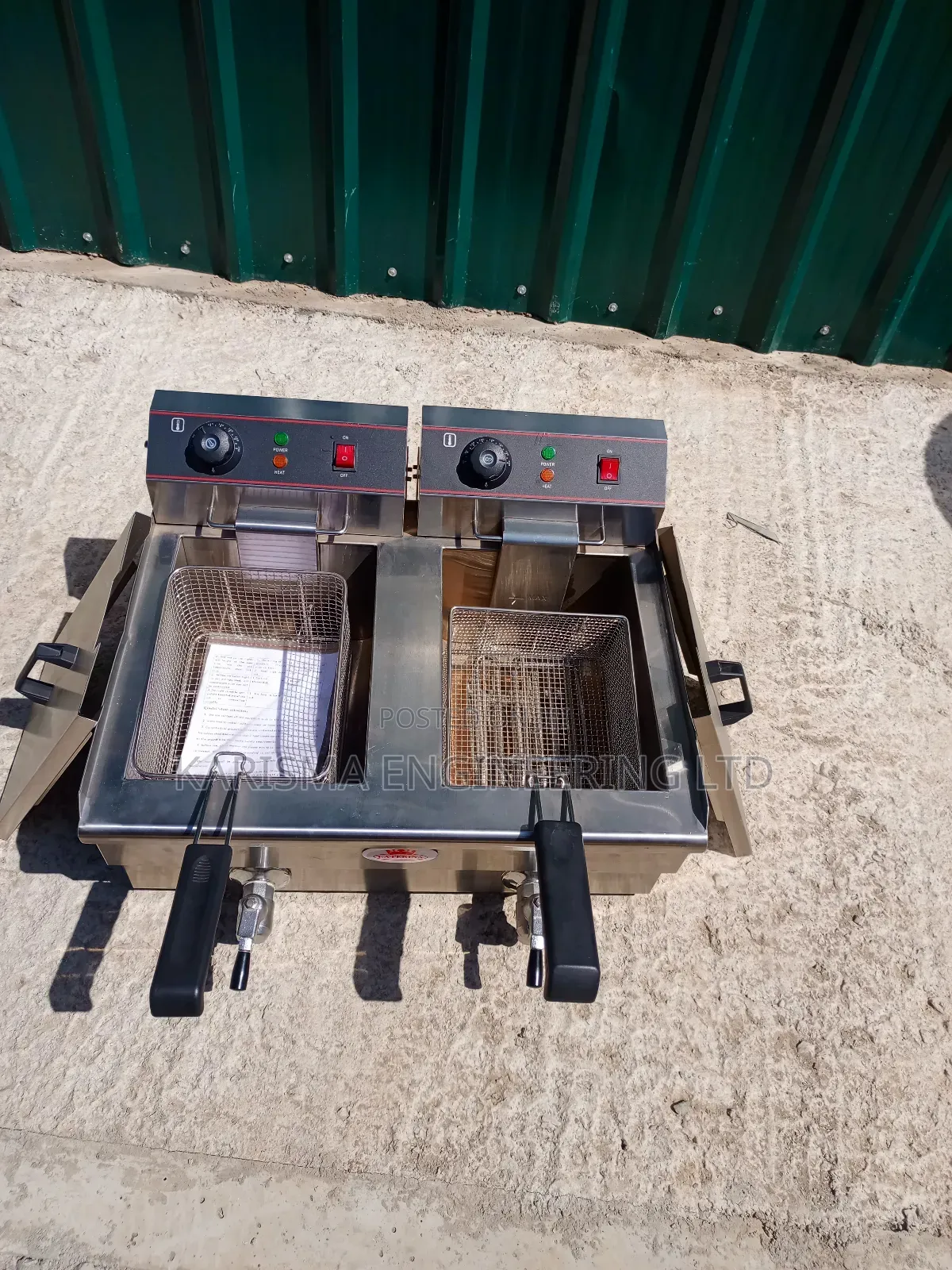 Stainless Steel Double Fryer