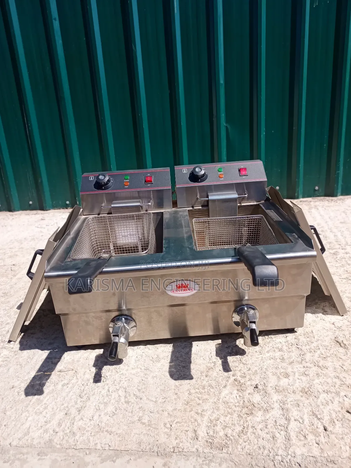 Durable Stainless Steel Double Fryer