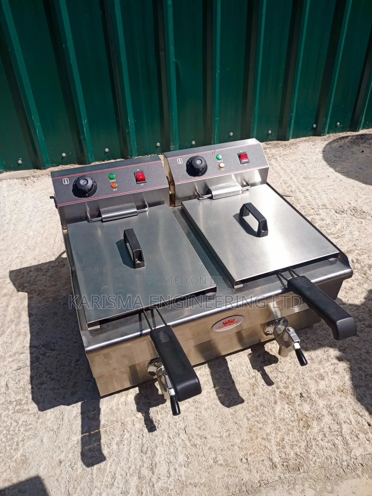 Durable Stainless Steel Double Fryer