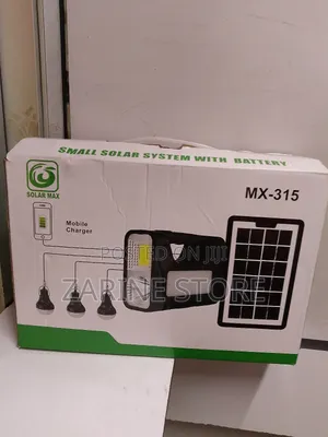 Solar Max Mx-315 Solar System With Battery, 3 Bulb a Torch