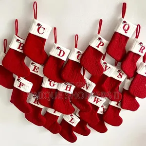 Knit Monogram Christmas Socks*