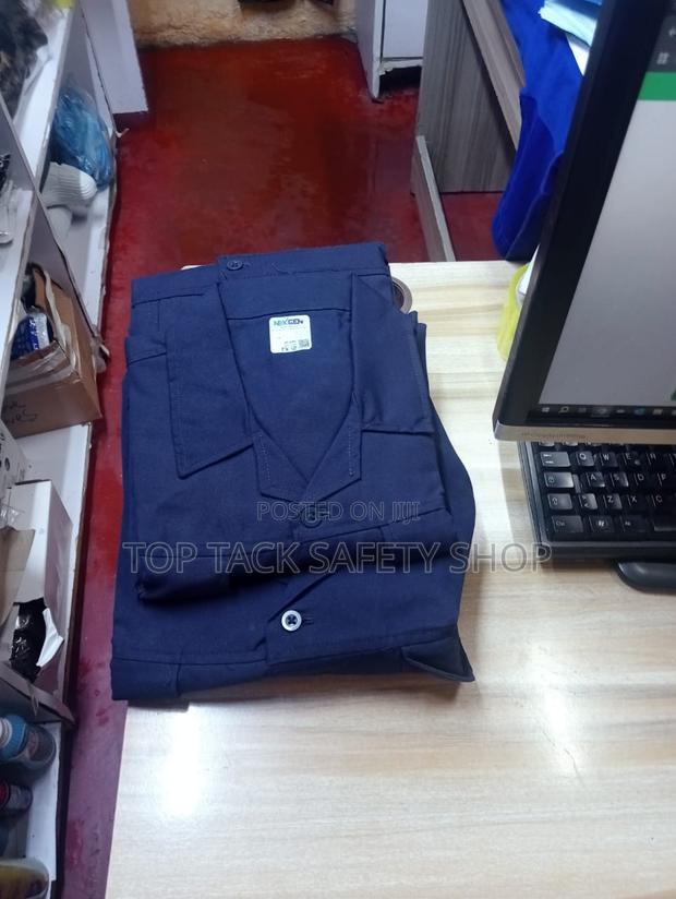 Navy Blue Plain Overalls - thumbnail 2