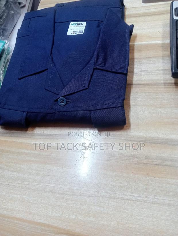 Navy Blue Plain Overalls - thumbnail 3