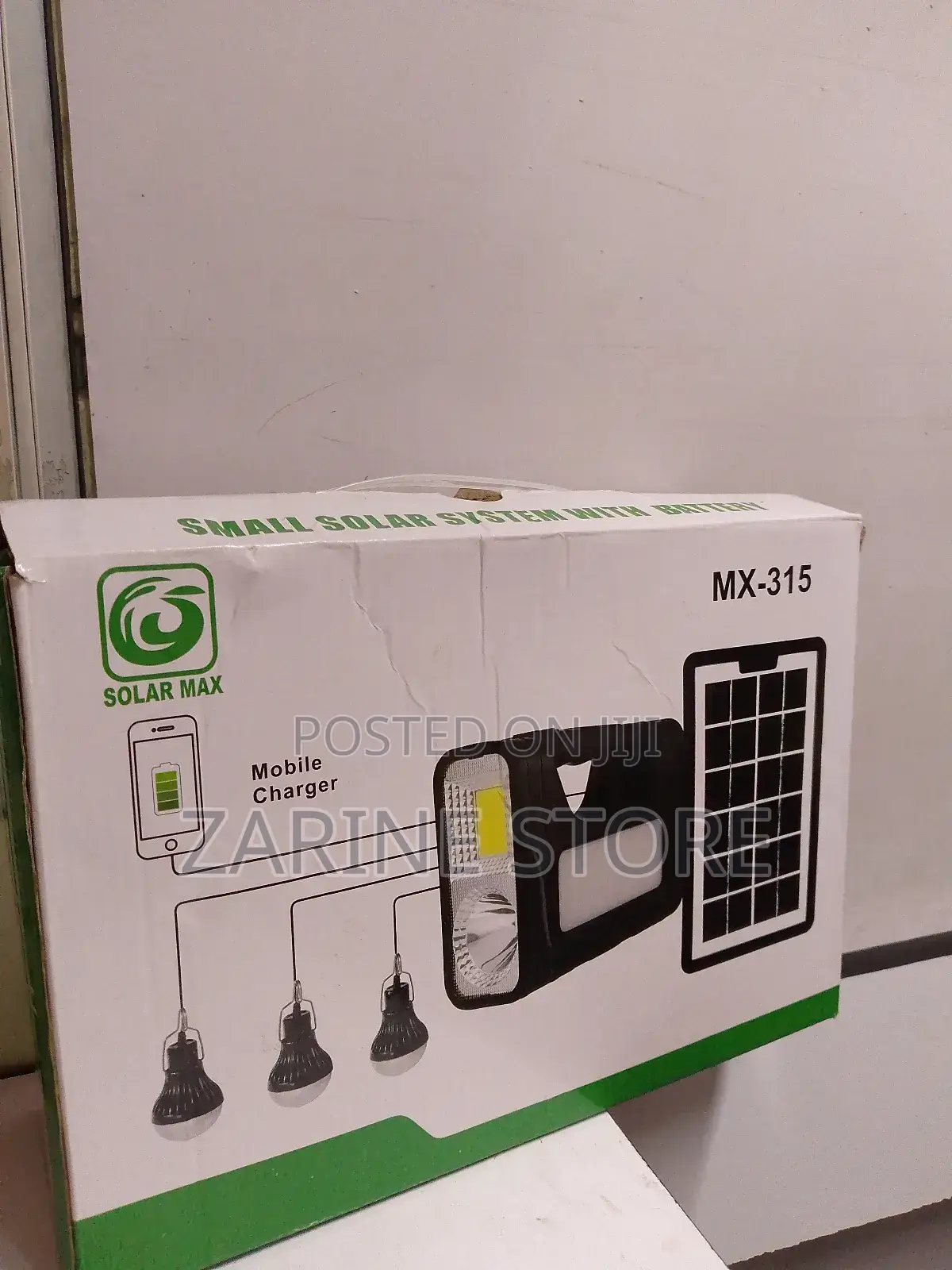 Solar Max Emergency Light Solar Panel System With Battery, Home Light