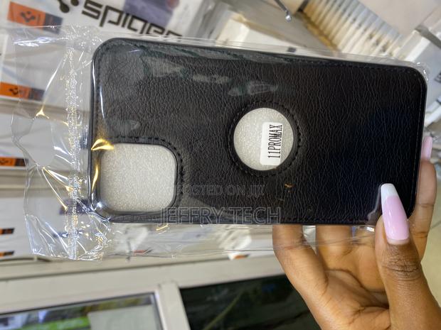 Elef Premium Pu Luxury Leather Logo Cut for iPhone 11 Pro Max - main view