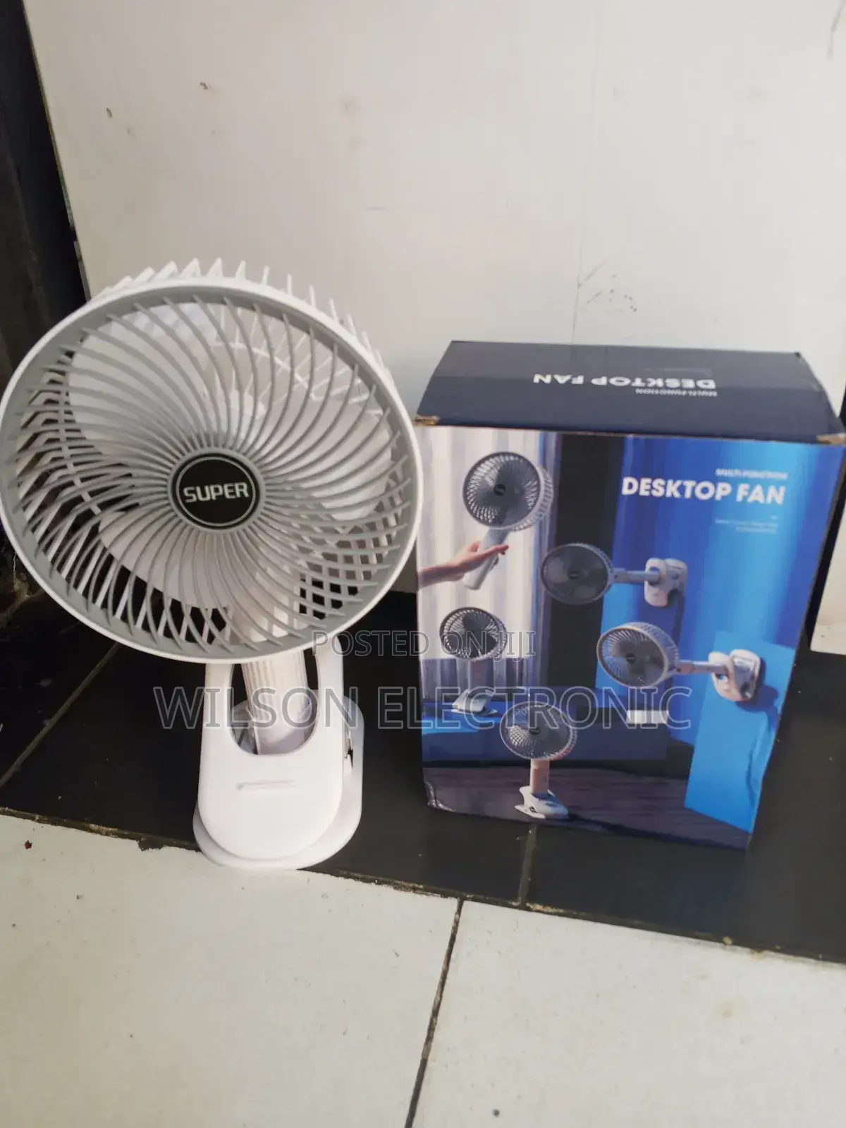 Rechargeable Desktop Fan. Potable Hand Held Fan
