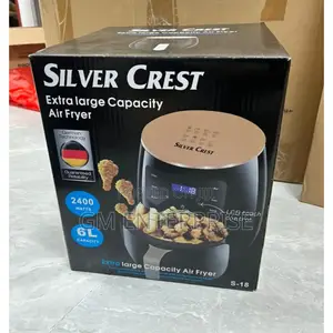 Silvercrest Air Frier 6 Litres 2400 Watts With Mettallic Oven