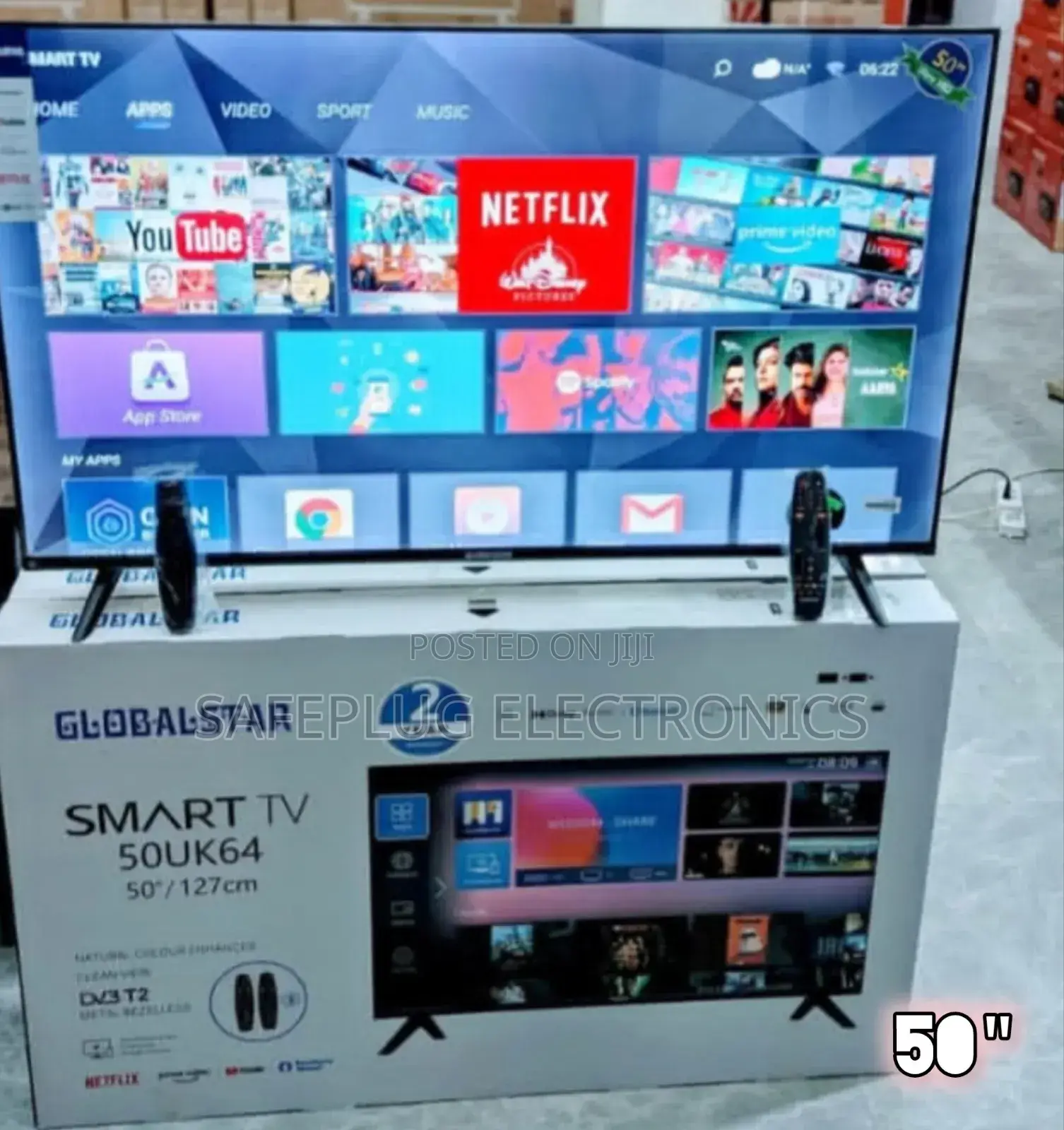 50-Inch Full Hd Display - Globalstar Frameless Android Tv