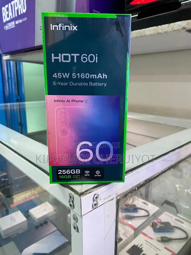New Infinix Hot 60i 256 GB Black