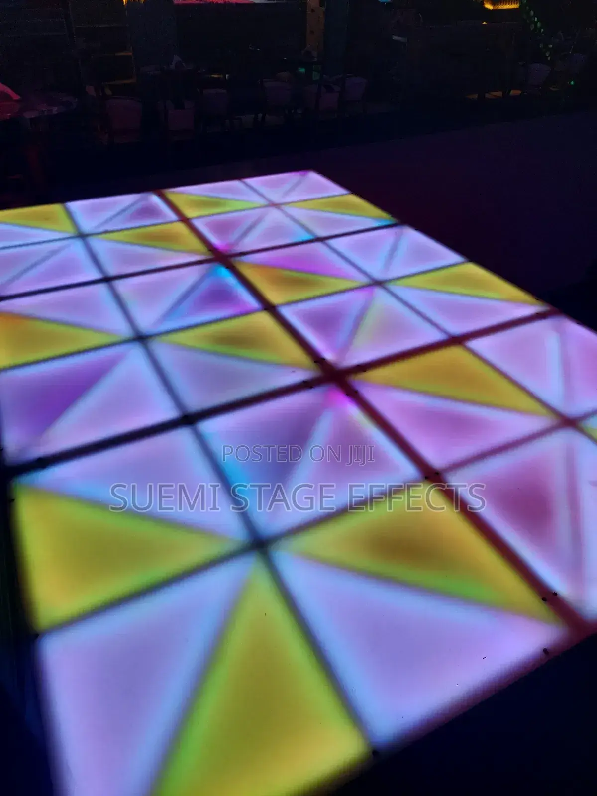 Led Dancing Floor 1m X 1m Heavy Plastic Top – For Hire