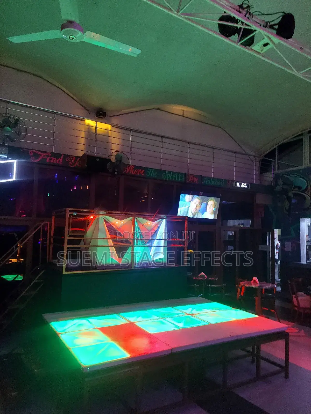Led Dancing Floor 1m X 1m Heavy Plastic Top – For Hire