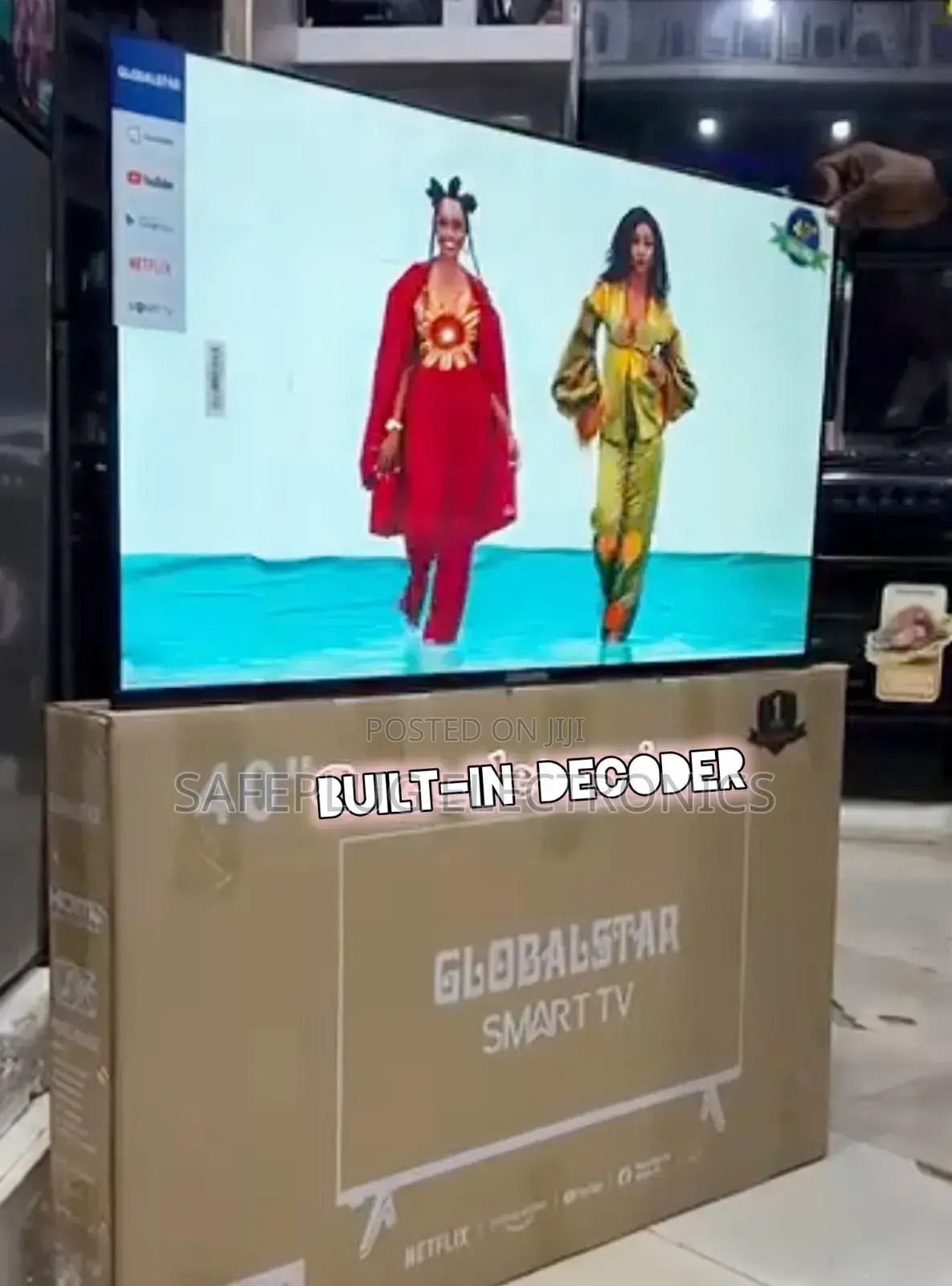 Globalstar R0" Smart Android Tv, Frameless, Inbuilt Decoder