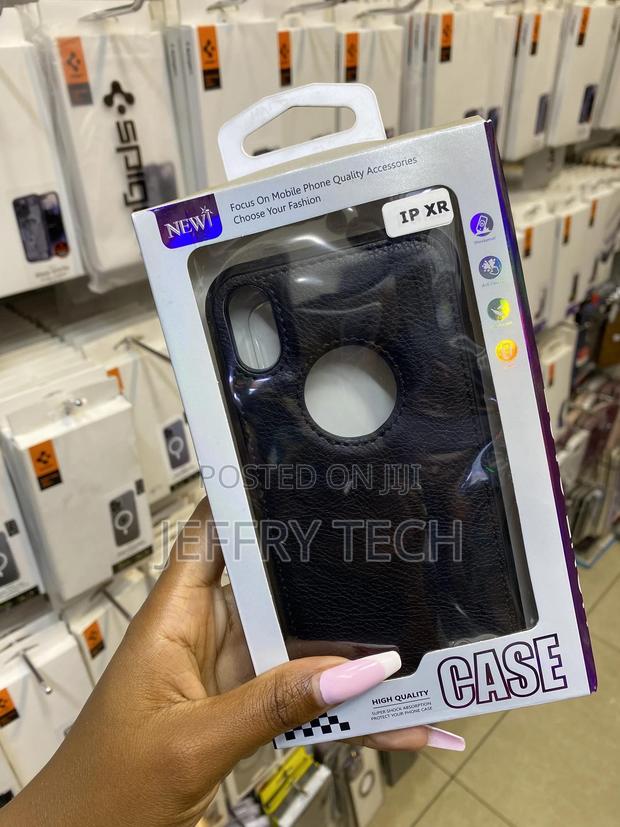 Astque Premium Pu Leather Back Cover Case for iPhone Xr - thumbnail 2