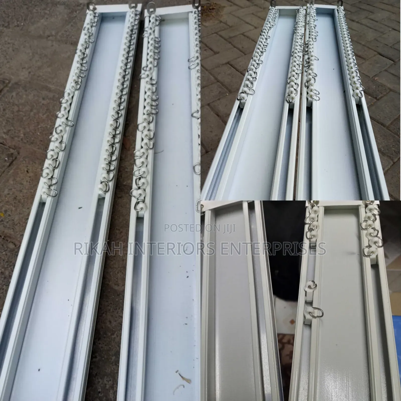 Ceiling Mounted Double Aluminium Rails