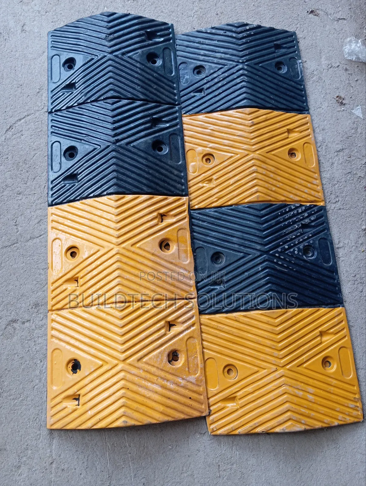 Stripped Rubber Speed Bump
