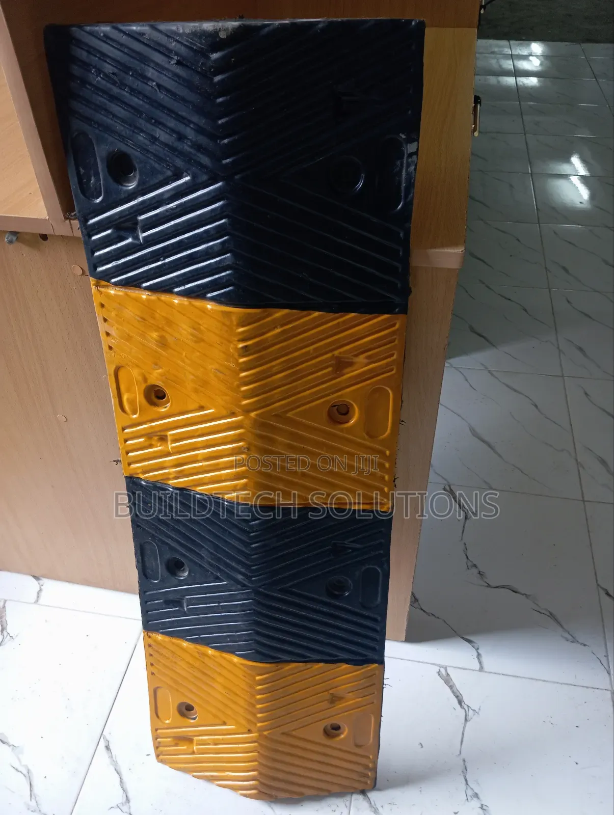 Durable Traffic Speed Bumps – High Visibility Yellow Black