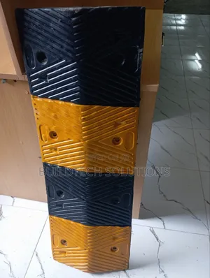 Durable Traffic Speed Bumps – High Visibility Yellow Black