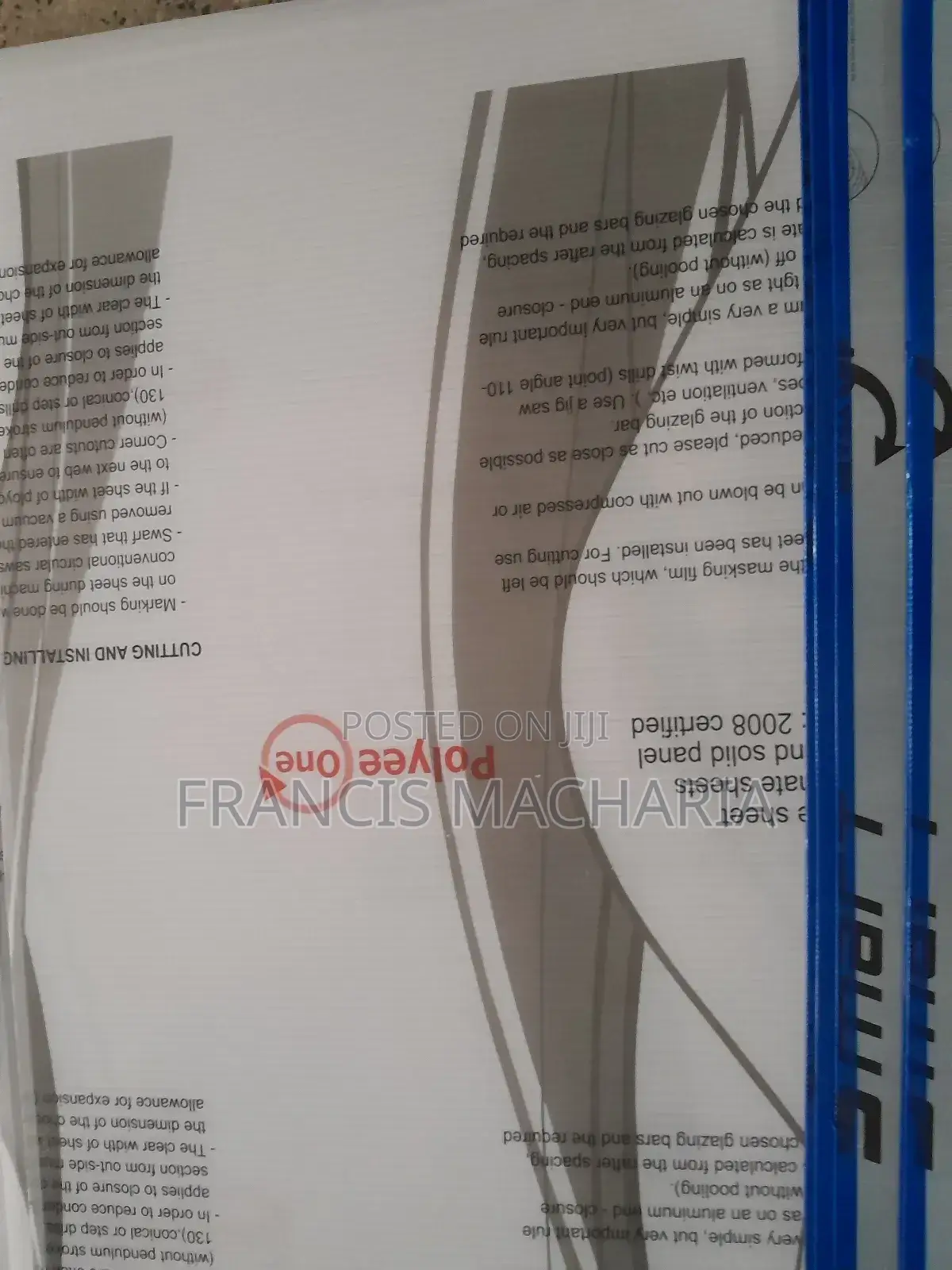 6mm Blue Polycarbonate Sheet
