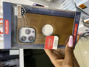 Waxxoo iPhone13 Pro Leather Finish Back Case With Logo Cut