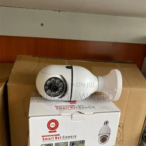 High-Definition 360-Degree Surveillance Pan-Tilt-Zoom V380 Bulb Cam