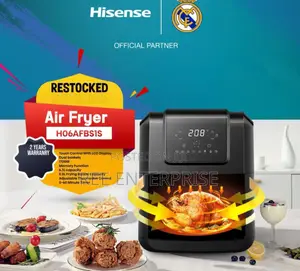 Touch Control With LCD Display 6.3 Litres Hisense Airfryer