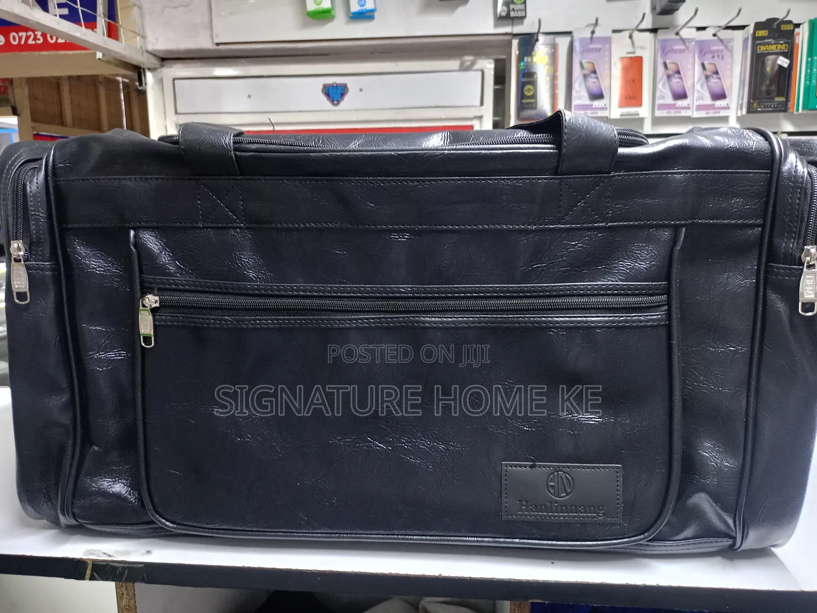 Leather Luggage Travel Bag