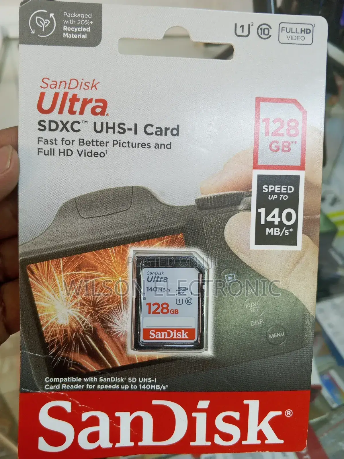Sandisk Digital Camera Memory Card. 128gb