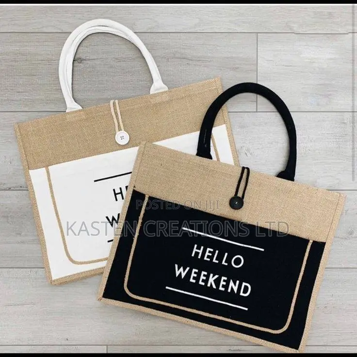 Gift Bags Brown/White | Jutebags | Khaki Bags
