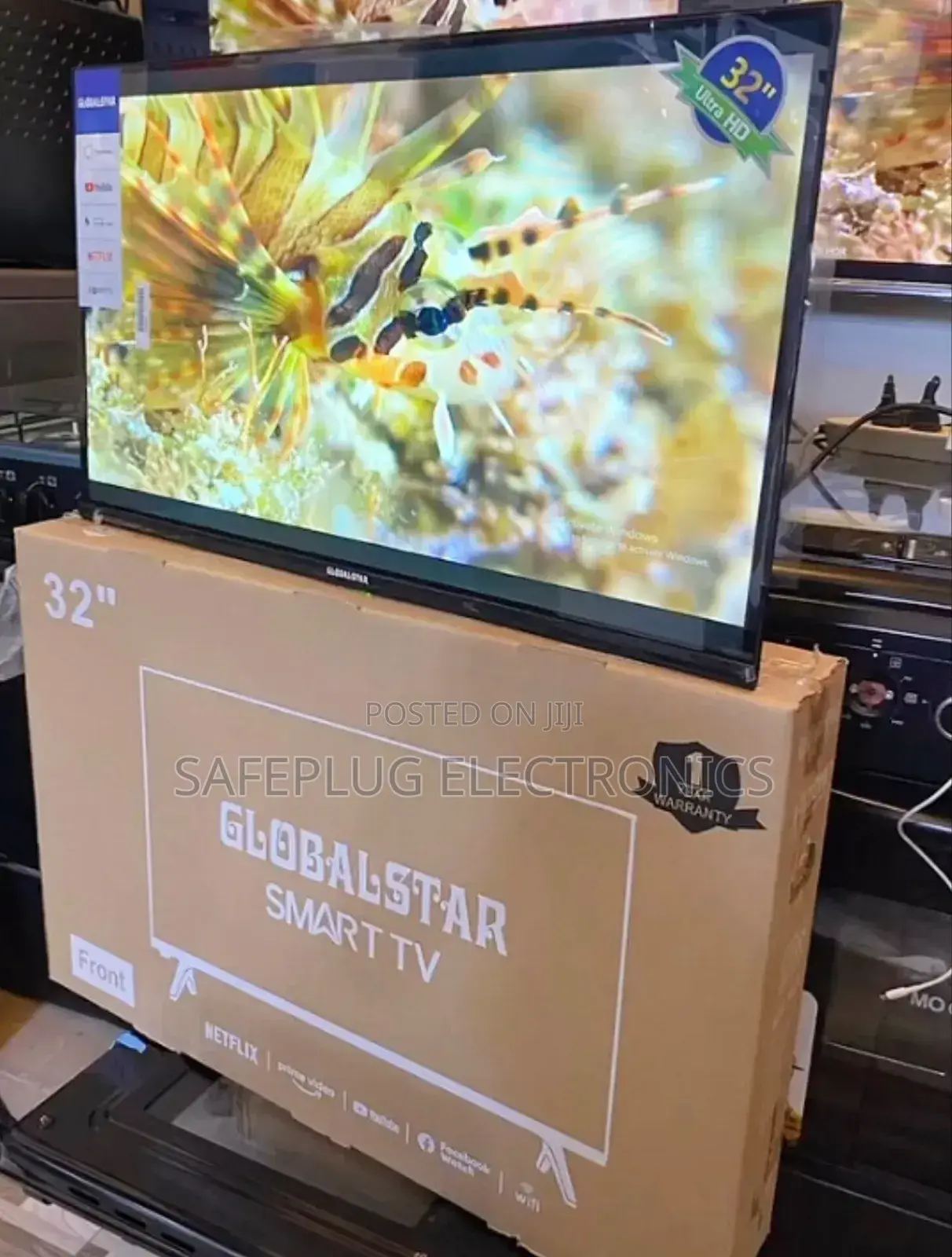 32-Inch Hd Ready Display - Globalstar Slim Modern Design Android Tv