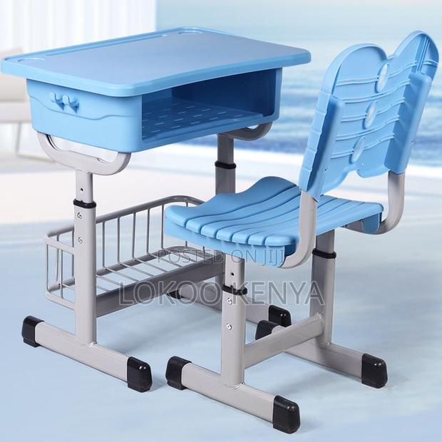 Kids Desk : Blue Adjustable Desk And Chair - thumbnail 7